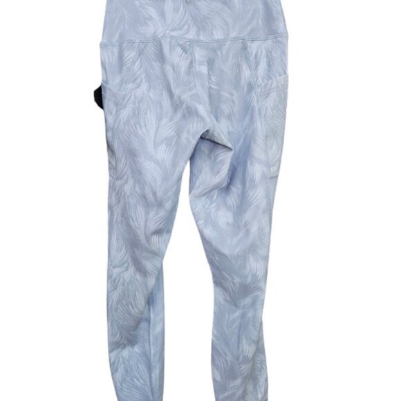 Nwt Xs 90 Degree Feather Palm Tree Ankle Legging Grey - Picture 3 of 5